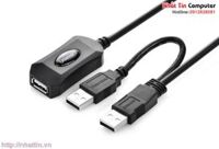 Cáp USB 2.0 nối dài 5m có hỗ trợ nguồn Ugreen 20213 Chính hãng