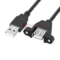 Cáp USB 2.0 nối dài đầu đực-đầu cái bắt vít dài 0.5M, 1M, 1.5M, 2M