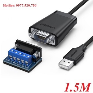 Cáp USB 2.0 to RS232 + RS485 dài 1.5m Chipset FTDI Ugreen 60562