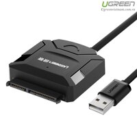 Cáp USB 2.0 to SATA cho ổ cứng HDD 2,5 và 3,5 Converter chính hãng Ugreen 20215 cao cấp