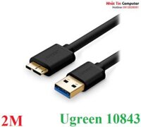 Cáp USB 3.0 cho ổ cứng di động HDD 2,5 ing dài 2m chính hãng Ugreen 10843 cao cấp