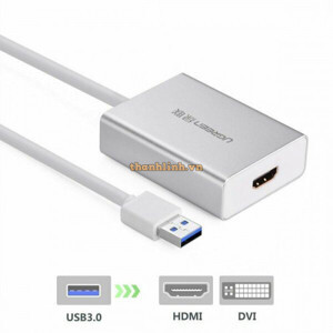 Cáp USB 3.0 to HDMI và 3 cổng USB 3.0 Ugreen 40257