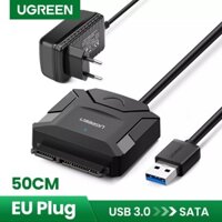 Cáp USB 3.0 to SATA Chính hãng Ugreen 20636/20611 CR108 ( đọc HDD 12TB kèm Adapter 12V 2A)