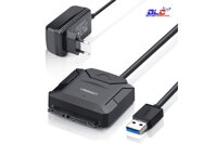 Cáp USB 3.0 To Sata Ugreen 20611 Dùng Cho HDD/SSD 2,5″ 3,5″ Có Nguồn Phụ