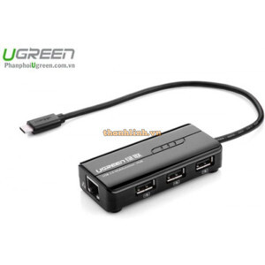 Cáp USB 3.1 Type-C to LAN và 3 cổng USB 2.0 Ugreen UG-30289