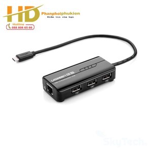Cáp USB 3.1 Type-C to LAN và 3 cổng USB 2.0 Ugreen UG-30289