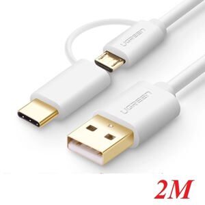 Cáp USB-A sang Micro USB + USB-C Ugreen 30381 2M