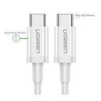 Cáp USB-C Gen3 Ugreen 40113 0.8M 40Gbps 100W USB4.0 Màu Trắng