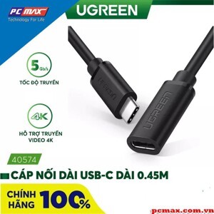 Cáp USB-C nối dài 50cm Ugreen 40574