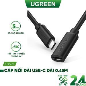 Cáp USB-C nối dài 50cm Ugreen 40574
