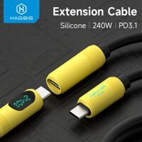 Cáp USB C nối dài tốc độ cao công suất 240W Hagibis USB C Extension Cable Type C Male to Female PD 240W Fast Charging Cord Date Transfer for iPhone 16 Pixel MacBook Laptops