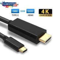 Cáp USB C sang HD-MI 1.8M, USB 3.1 Type C sang HD-MI 4K Thunderbolt 3 30Hz / 60Hz, Làm việc với Mac-Book Pro / Air / i-Pad Pro 202