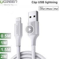 Cáp USB lightning MFI – Cáp sạc iPhone iPad iPod Ugreen 0.5M 1M 1.5M 2M