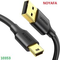 Cáp USB mini 5 pin UGREEN 10353 dài 0.25m - Kết nối máy ảnh, máy nghe nhạc, tay cầm chơi game
