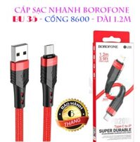 CÁP USB RA 8600 SẠC NHANH BOROFONE BU35 - 1.2M 1.4A