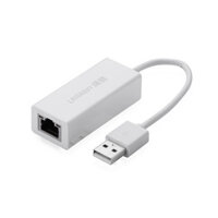 Cáp USB ra Lan 2.0 cho Macbook, pc, laptop hỗ trợ Ethernet 10/100 Mbps Ugreen 20253