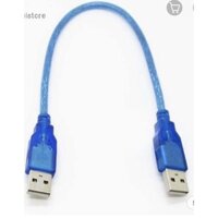 Cáp USB sang USB 2 đầu đực dài 30cm