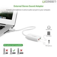 Cáp USB Sound Chính Hãng UGREEN 30143 - Tương Thích Mọi Hệ Điều Hành