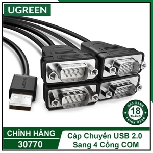 Cáp USB to 4 rs232 Ugreen 30770