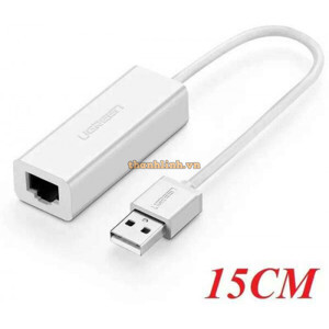Cáp USB to Lan 2.0 cho Macbook, pc, laptop Ugreen 20253 - hỗ trợ Ethernet 10/100 Mbps