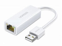 Cáp USB to Lan 2.0 cho Macbook, pc, laptop hỗ trợ Ethernet 10/100 Mbps chính hãng Ugreen 20253