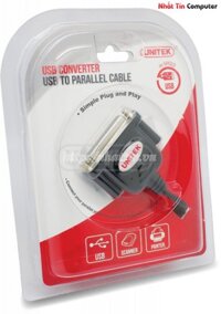 Cáp USB To LPT Parallel UNITEK Y-121 Chính Hãng