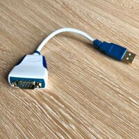 Cáp USB to RS232 Com Port Original FTDI Equipment US232R-100-BULK Converter USB-A DB9 MALE Length 20CM