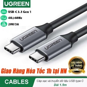 Cáp USB Type C 1.5m Ugreen 50751
