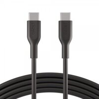 Cáp USB Type C – C, 2 mét, vỏ nhựa PVC, công suất 60w Belkin Playa (màu đen)