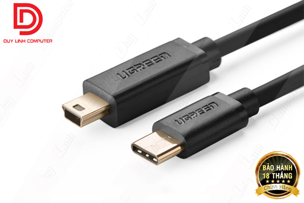 Cáp USB Type C sang mini USB 2.0 Ugreen 30186 2m