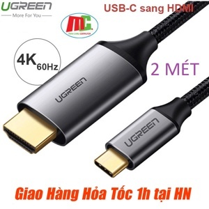 Cáp USB Type C to HDMI dài 2m Ugreen 50571