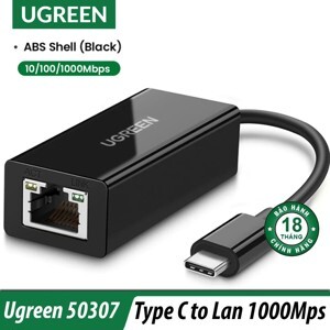 Cáp USB Type-C to Lan Ugreen 50307