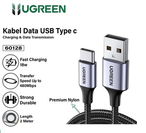 Cáp USB Type-C to USB 2.0 dài 2m Ugreen 60128