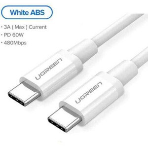Cáp USB Type C to USB Type C kết nối sạc, truyền dữ liệu dài 0,5m Ugreen 60517