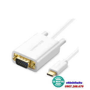 Cáp USB Type-C to VGA Ugreen 30842 - 1,5m