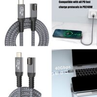 Cáp USB4 R * 90 Độ 240W Sạc Nhanh 40Gbps Truyền Dữ Liệu Màn Hình 8K 60Hz