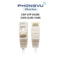 Cáp UTP Vcom Cat6 slim (15m) - Bảo hành 1 tháng