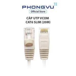 Cáp UTP Vcom Cat6 slim (20m)