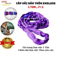 Cáp Vải Tròn Cẩu Hàng 1 Tấn hệ số an toàn 7 :1