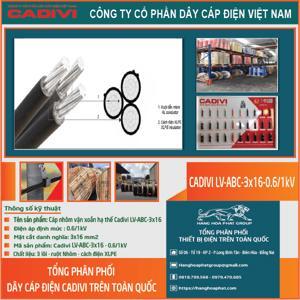 Cáp vặn xoắn Cadivi LV-ABC-3×16 – 0.6/1kV