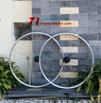 Cặp Vành 1,6cm - Hub LEGEND Bạc Đạn 32 Đũa 700c- Trắng- Fixed Gear - 1 cặp