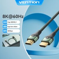 Cáp Vention HDMI 2.1 8K 60Hz Cáp HDMI sang HDMI 3D tốc độ cao Dolby Vision 48Gbps cho máy tính / máy tính xách tay / màn hình / TV