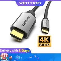 Cáp Vention Loại C sang HDMI 2.0 Kim Loại UHD 4K 60Hz Loại C Cáp USB C sang HDMI Bộ Chuyển Đổi HDMI