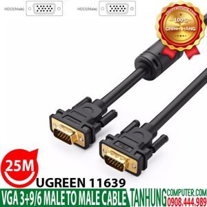 Cáp VGA 25m cao cấp chính hãng Ugreen 11639