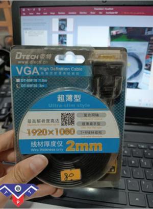 Cáp VGA 3m mỏng dẹt Dtech DT-69F30