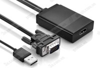 Cáp VGA + USB sang HDMI Ugreen 40213 hỗ trợ HDTV 1080p