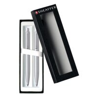 Cặp viết cao cấp Sheaffer dòng Sentinel bằng thép chrome (viết bi xanh bấm + viết chì bấm 0.7mm)