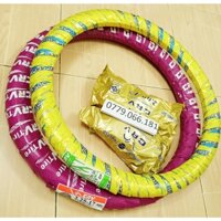 CẶP VỎ RUỘT THÁI LAN CRV MÀU TÍM 50 & 60/90-17 KIỂU GAI MŨI TÊN GẮN VỪA CÁC DÒNG XE MÁY SẢN PHẨM MỚI Y NHƯ HÌNH ẢNH