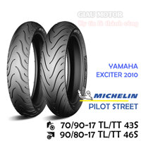 CẶP VỎ XE MICHELIN 70.90-17 TL 43S VÀ 90.80-17 TL 46S PILOT STREET