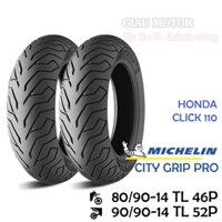 Cặp Vỏ Xe Michelin Size 80 90 - 14 Tl 46P Và 90 - 90 14 Tl 52P City Pro Gripo Việt Nam , Giá Rẻ , Uy Tín